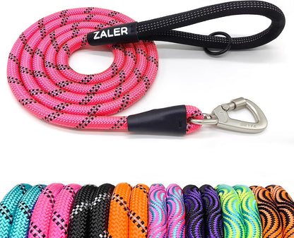 ZALER Long Dog Leash, 50 feet 30ft 20ft 15ft 10ft Dog Training Lead, Heavy Duty Check Cord Recall Leash for Dogs Training, Playing, Camping, or Backyard (30FT, Black Purple) - Image 11