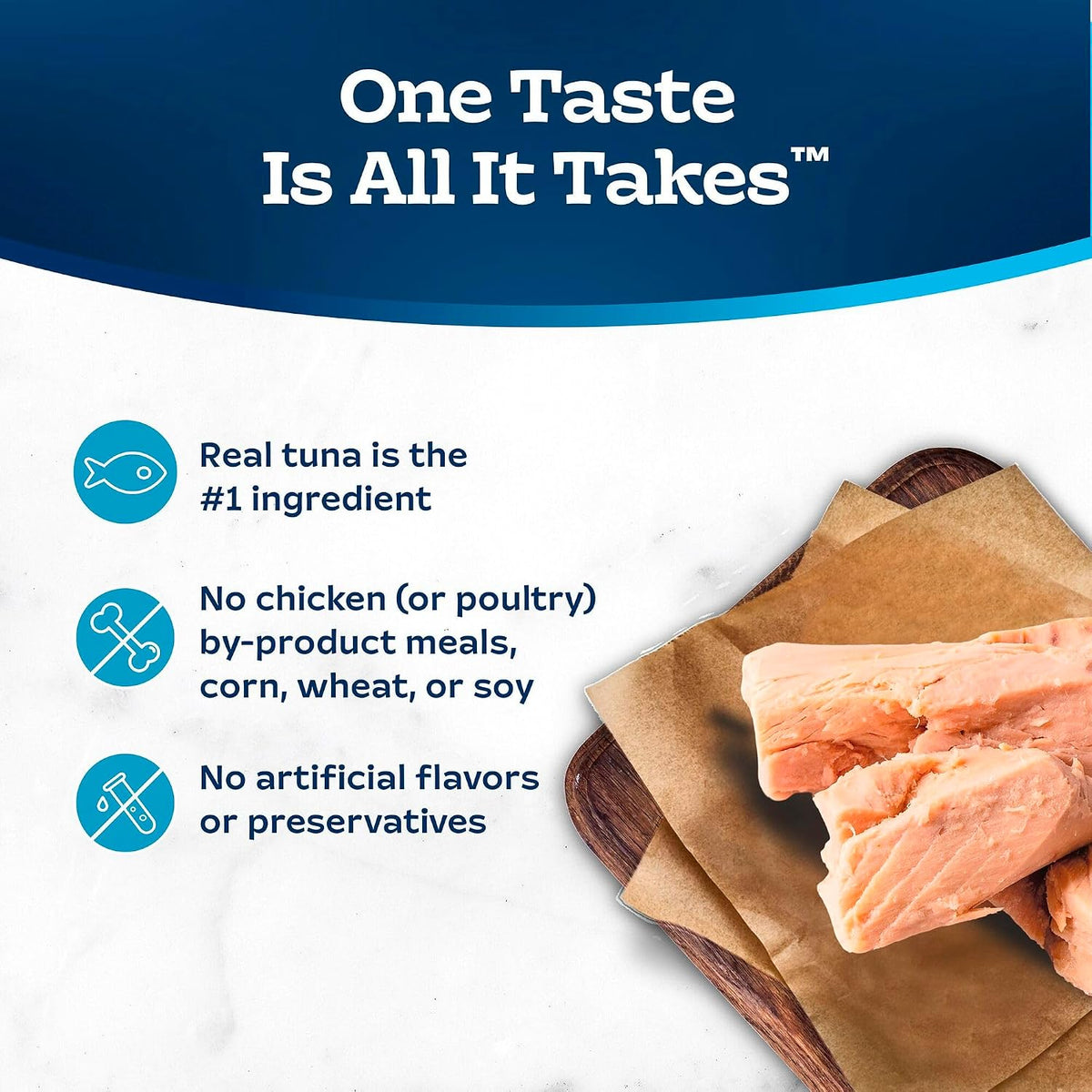 Nutritional information on Blue Buffalo cat food packaging