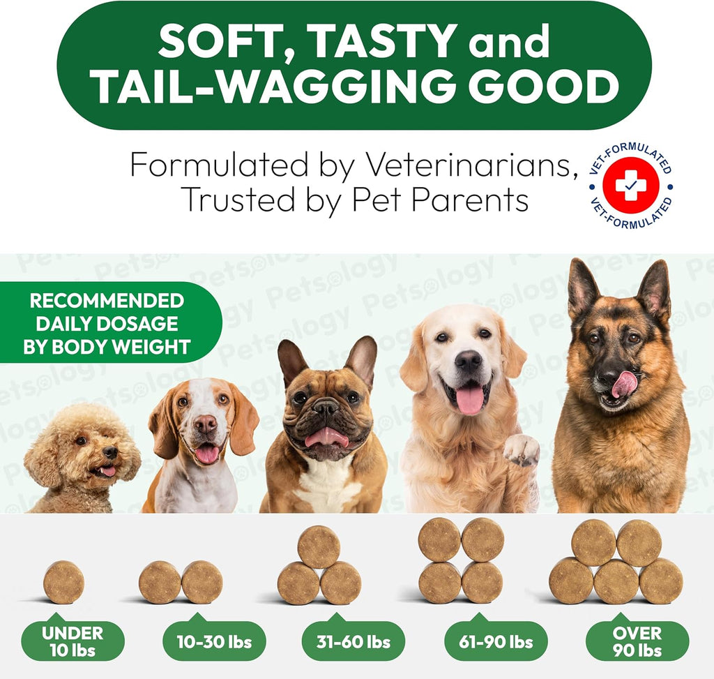 Yuma'S Petsology dog hip and joint support benefits chart