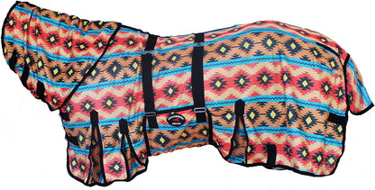 Challenger horsewear combo sheet showing detachable airflow neck cover attachment detail
