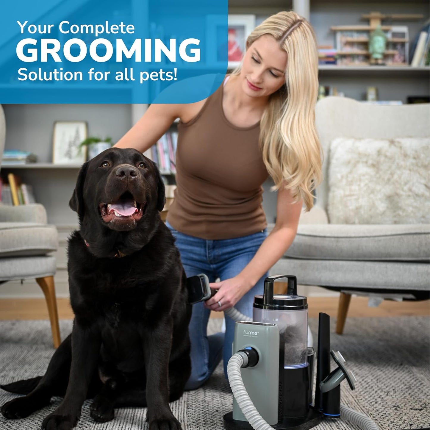 Underneath view of the FURME professional plus pet vacuum cleaner base unit