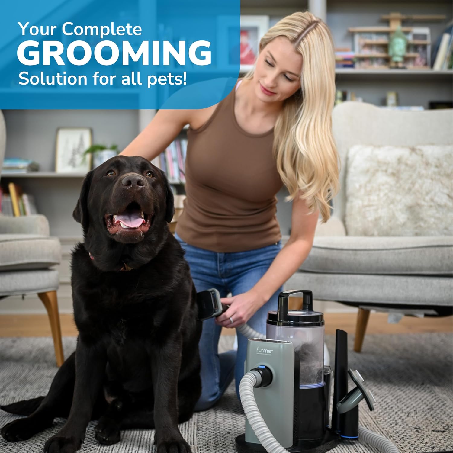 Underneath view of the FURME professional plus pet vacuum cleaner base unit