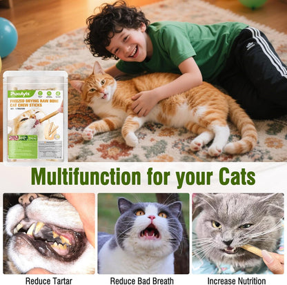 Freezed Dried Cat Chew Sticks, Cat Dental Treats for Freshens Breath and Controls Tartar, Feline Teething Sticks - Image 9