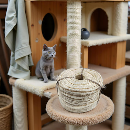 Durable sisal twine used to wrap furniture legs