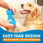 Detailed view of LotFancy non-woven vet wrap texture