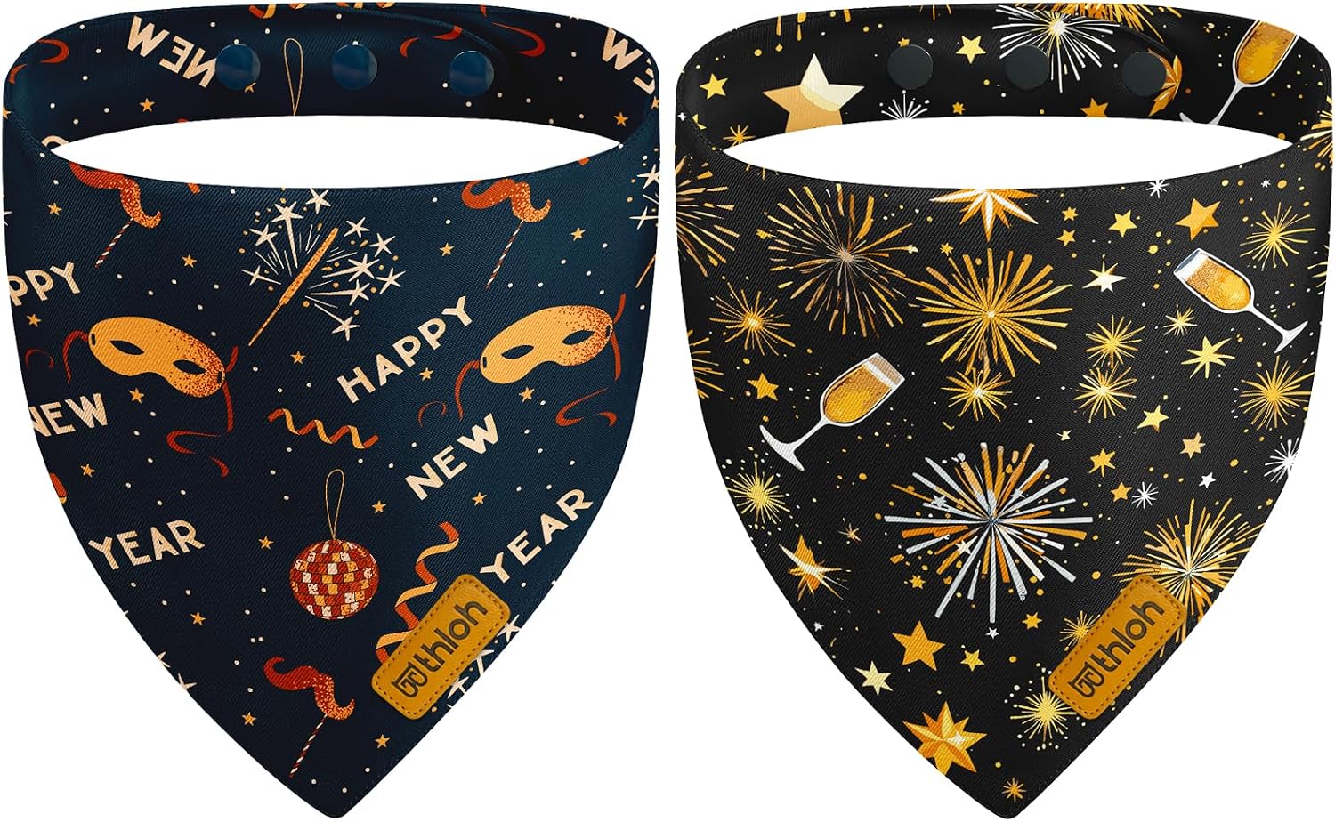 4th of July Dog Bandanas with Snap Button, 2 Pack American Flag Pet Scarf for Boy & Girl, Premium Durable Fabric, Adjustable Fit, Patriotic Bandana for Medium and Large Dogs (Large) - Image 12