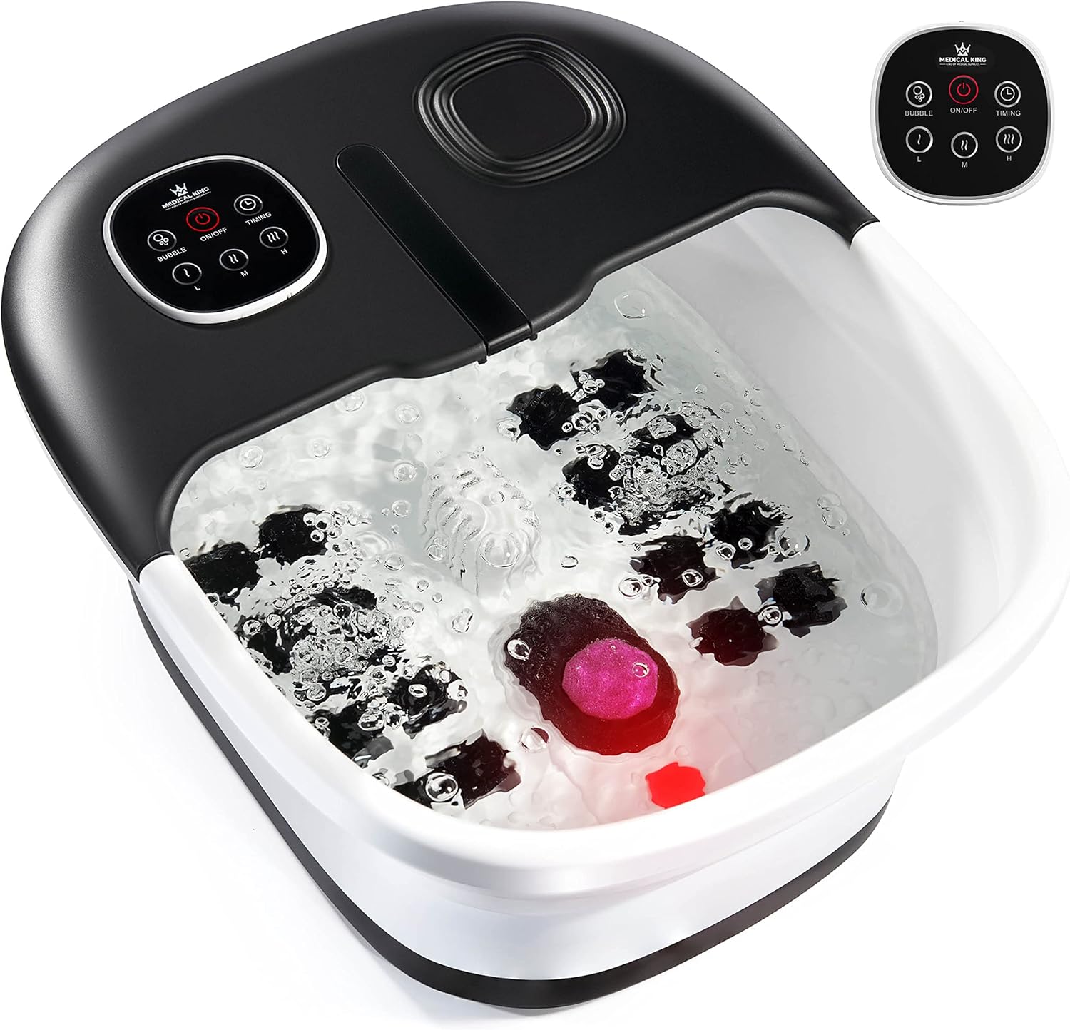 Medical King collapsible foot spa with remote control