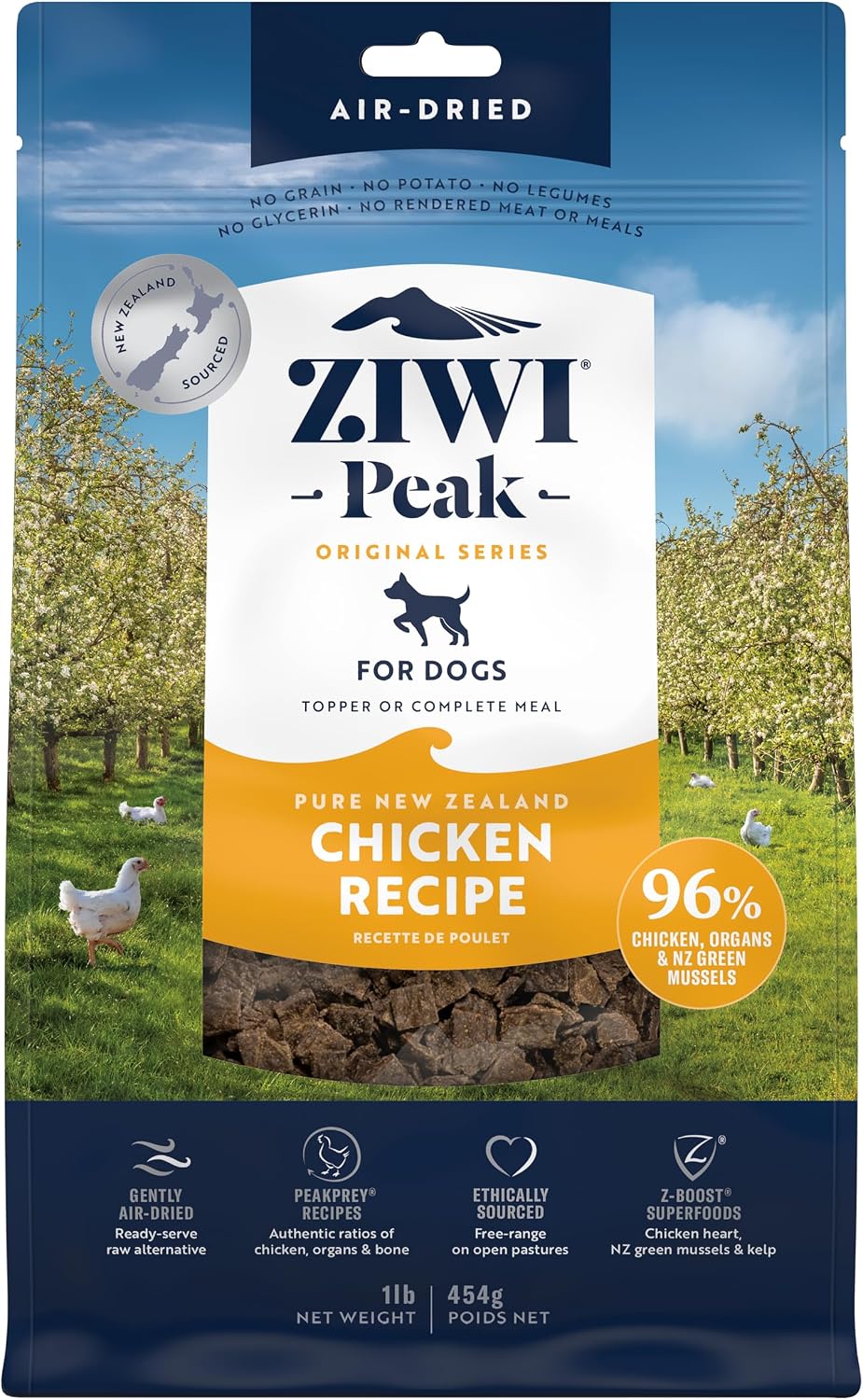 ZIWI Peak Air-Dried Dog Food - Lamb - All Natural, High Protein, Grain Free, Limited Ingredient w/ Superfoods (16oz) - Image 10