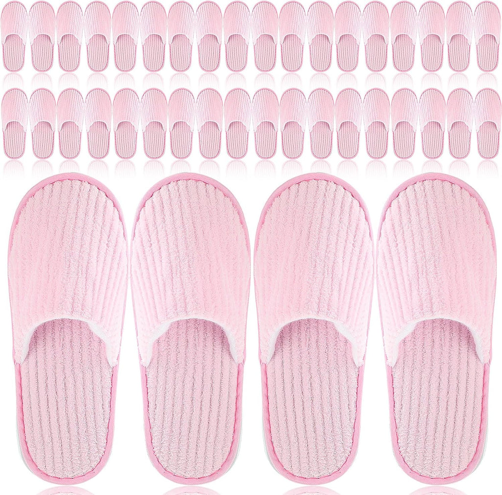 Panitay 20 pairs reusable spa slippers front view for home