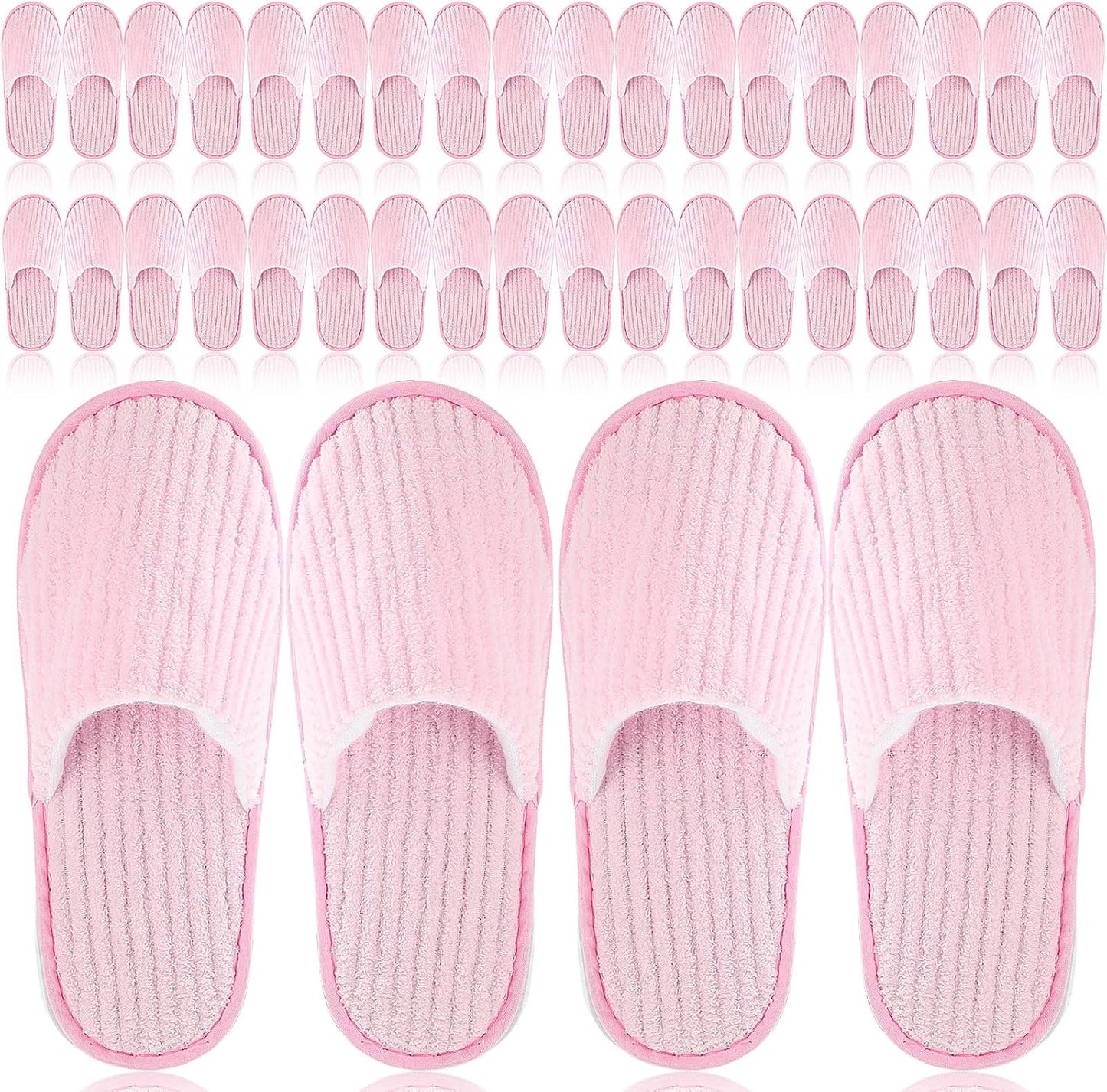 Panitay 20 pairs reusable spa slippers front view for home