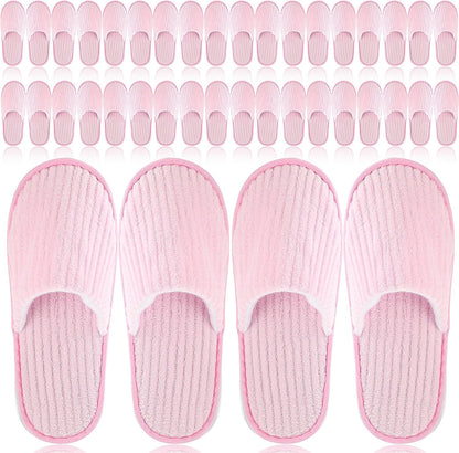 Panitay 20 pairs reusable spa slippers front view for home