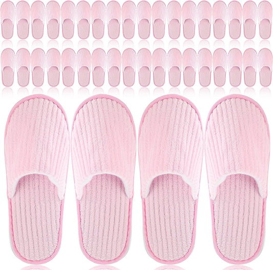 Panitay 20 pairs reusable spa slippers front view for home