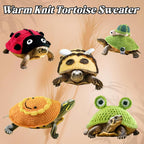 Warm Knit Tortoise Sweater, Handmade Turtle Sweater Small Animal Sweater Pet Shell Decoration Outfit Turtle Clothes Tortoise Costume for Christmas Party Cosplay Photo Shoot-Beatles,M - Image 9