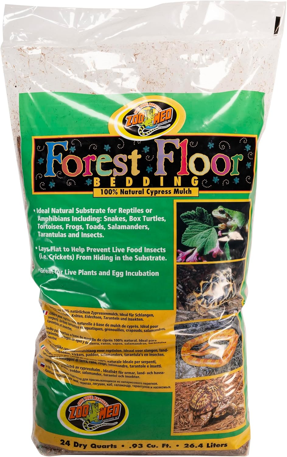 Zoo Med Forest Floor Bedding 24 Quarts front packaging view