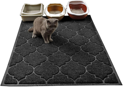 LittleTiger Cat Litter Mat, XL Super Size, Phthalate Free, Easy to Clean, 46x35 Inches, Durable, Soft on Paws, Large Litter Mat. - Image 11