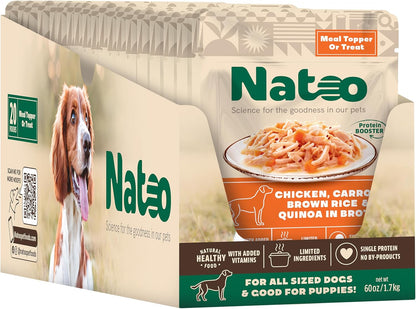 NATOO Dog Food Topper, Salmon with Pumpkin, Case of 20, 3 oz Each | For Picky Eaters, Wet Meal Topper for Dry Food, For Dogs & Puppies, Limited Ingredient, Dog Treat - Image 12