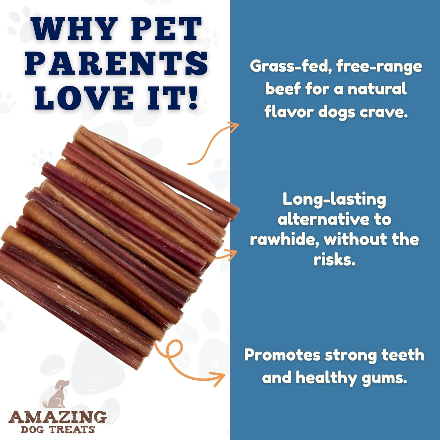 Natural grain free and rawhide free safe puppy teething treats