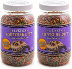 Complete set of Fluker's tortoise food container packaging