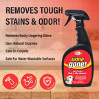 Urine Gone 24 fluid ounce bottle back label instructions