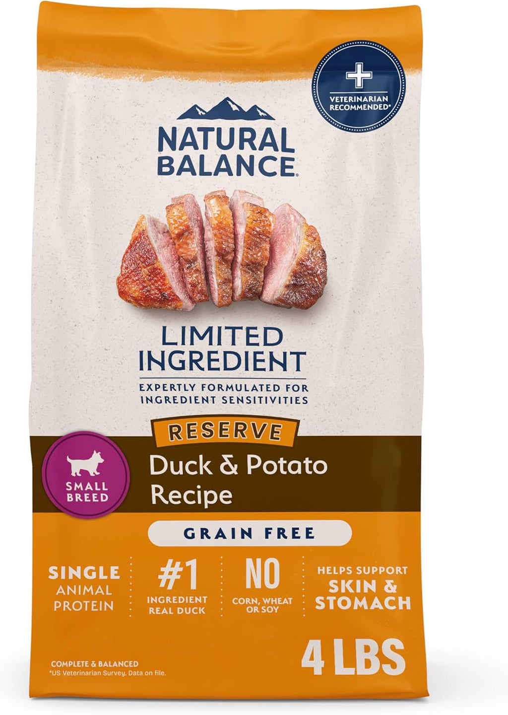 Natural Balance Limited Ingredient Adult Dry Dog Food - Balanced Nutrition for Small Breeds - Grain-Free, Soy-Free Recipe - Limited Ingredient Formula - 4 lb - Reserve Sweet Potato & Bison Recipe - Image 12