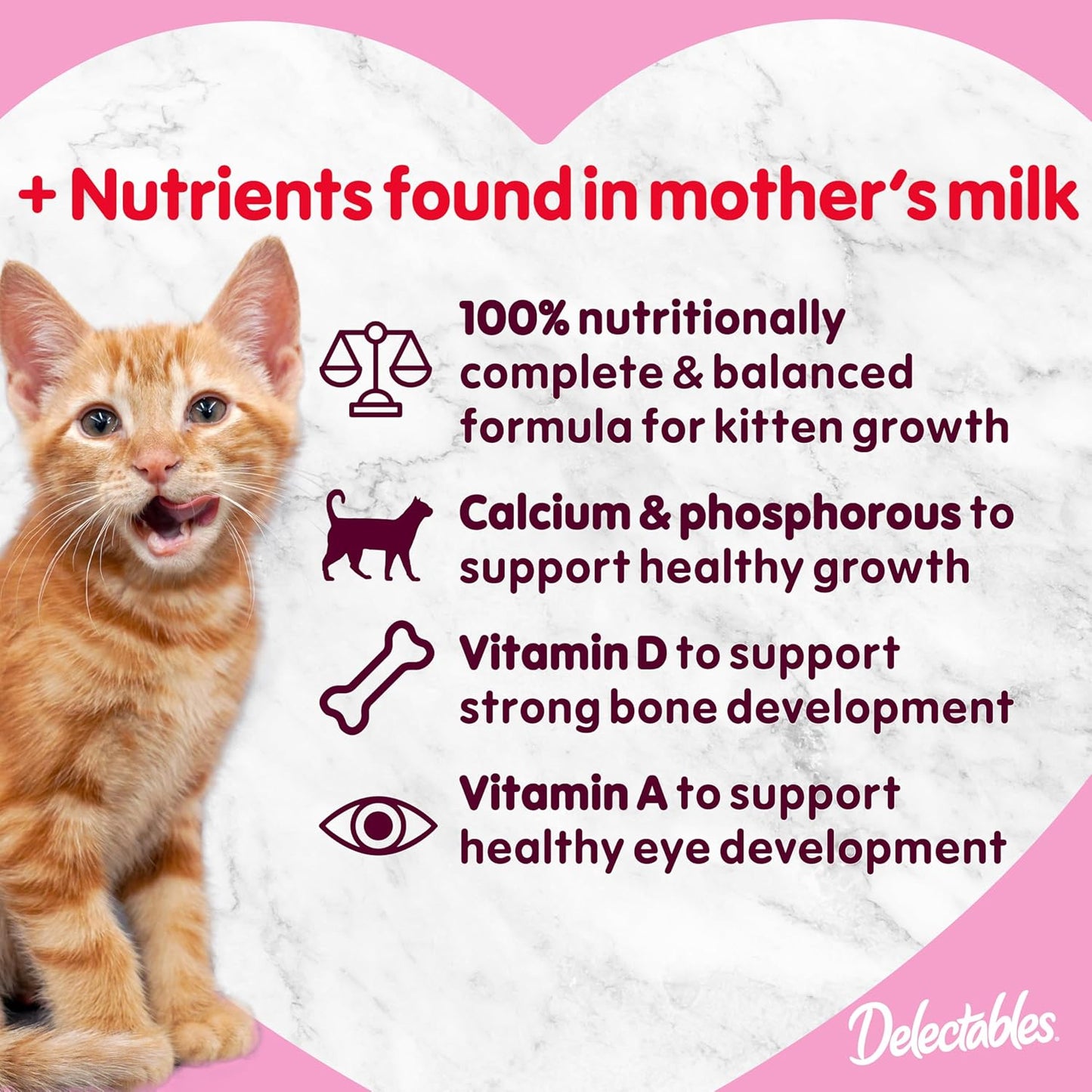 Delectables Lickable Treat Bisque Kitten Wet Cat Treat with Real Tuna & Salmon, Complete & Balanced, Hydrating, Grain-Free, No Fillers, No by-Products, No Added Preservatives, 1.4oz Pouch, 12ct - Image 10