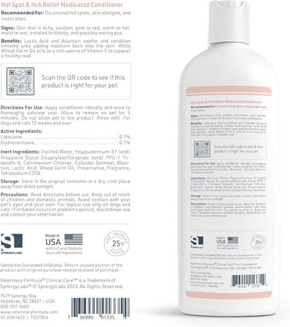 Veterinary Formula Clinical Care medicated skin lotion lifestyle view