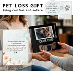 MYPAWLETS forever loved pet memorial frame showing the dedicated space for collars and tags