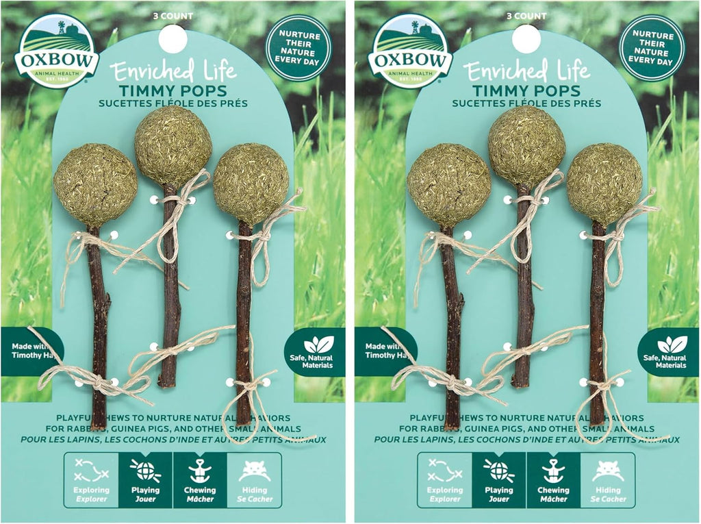 Oxbow Enriched Life Timmy Pops, Rabbit Toys, Guinea Pig Toys, Enrichment for Bunny, Guinea Pig, Hamster, Rabbit, Chinchilla, Timothy Hay, Chinchilla Cage Accessories, Small Pet Accessories for Cage - Image 10