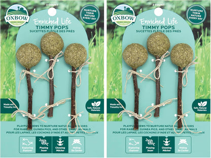 Oxbow Enriched Life Timmy Pops, Rabbit Toys, Guinea Pig Toys, Enrichment for Bunny, Guinea Pig, Hamster, Rabbit, Chinchilla, Timothy Hay, Chinchilla Cage Accessories, Small Pet Accessories for Cage - Image 10