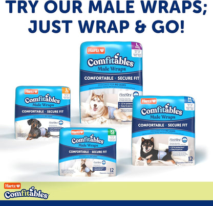 Hartz Disposable Dog Diapers, Size M 32 count, Comfortable & Secure Fit, Easy to Put On - Image 10
