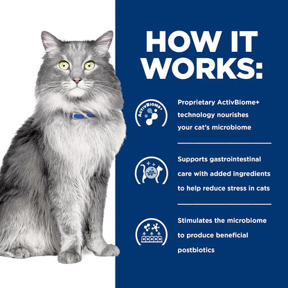 Hill's Gastrointestinal Biome and Stress wet cat food formula prebiotic details