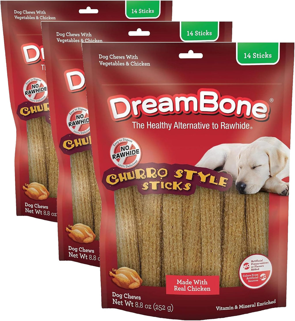 Dreambone Churro-Style Dog Sticks, Treat Your Dog to a Chew Made with Real Chicken 14 Count (Pack of 1) - Image 12
