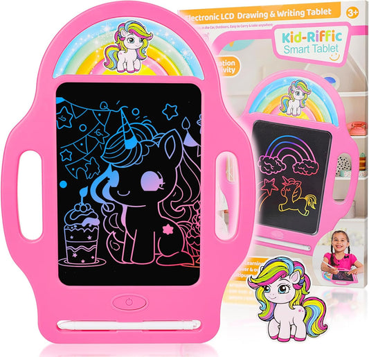 Laebuild 8.5 inch unicorn LCD writing tablet front view