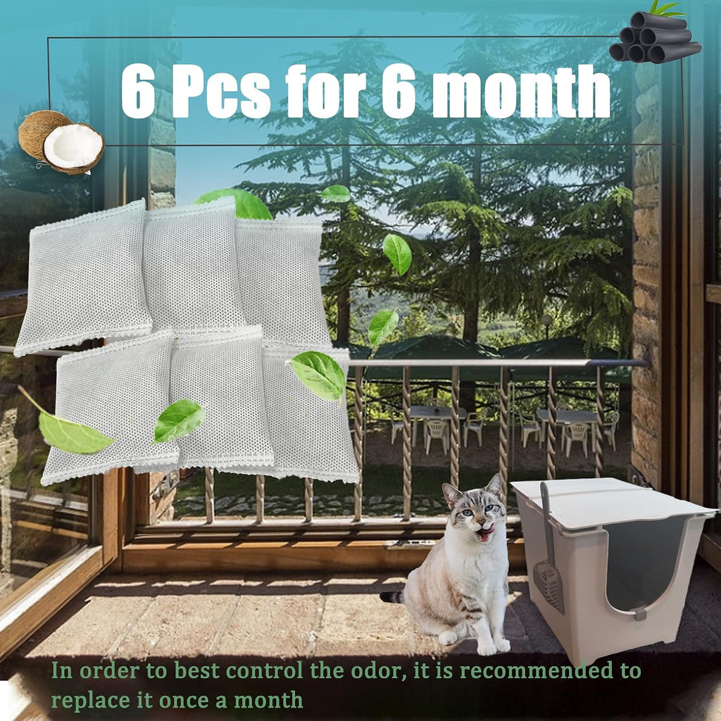 Authentic USA imported PurifyLogix charcoal replacement bags for litter box freshness