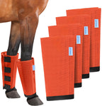Mesh Horse Fly Boots Set of 4, Loose Fitting Leggings for Horses, Reduce Stressful Stomping, Breathable Adjustable and Universal Fit for 4 Legs, Reliable Stay Put (Blue) - Image 13