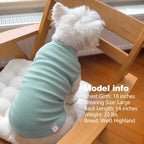 Small dog model in comfortable waffle pet vest