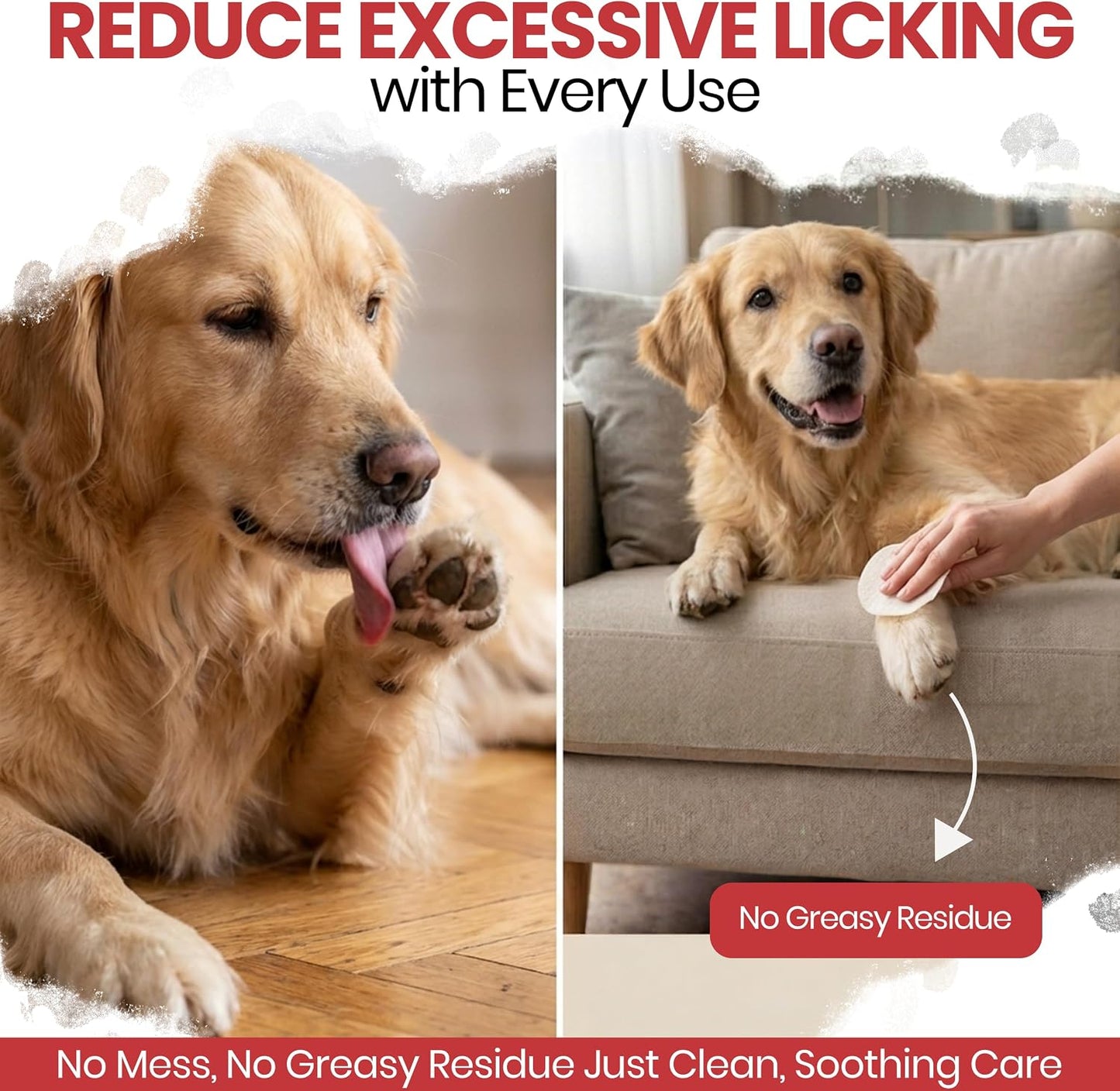 Medicated antifungal pet wipes by Chew + Heal Labs for dog paw cleaning.