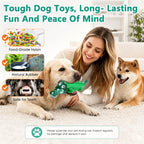 Fuufome indestructible crocodile toy for aggressive chewers