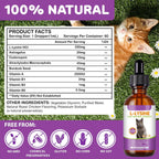 Cat Lysine Drops immune support label detail