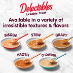 Delectables single serve pouch size comparison
