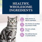 Side profile of the 6.5 pound cat food bag
