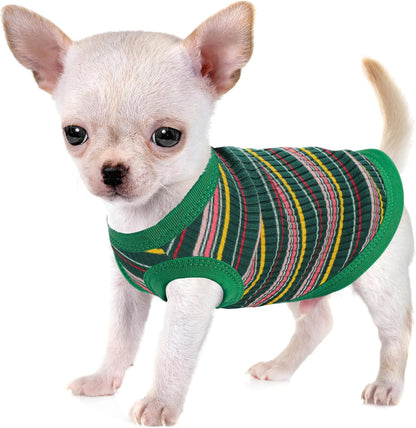 Elevate Your Pet's Comfort and Fashion: Premium 100% Cotton Rib Dog Shirt Vest for Small Breeds Like Chihuahuas, Yorkies, and Puppies .Year-Round Style with Tank-Style Puppy Attire Light Purple XXS - Image 12