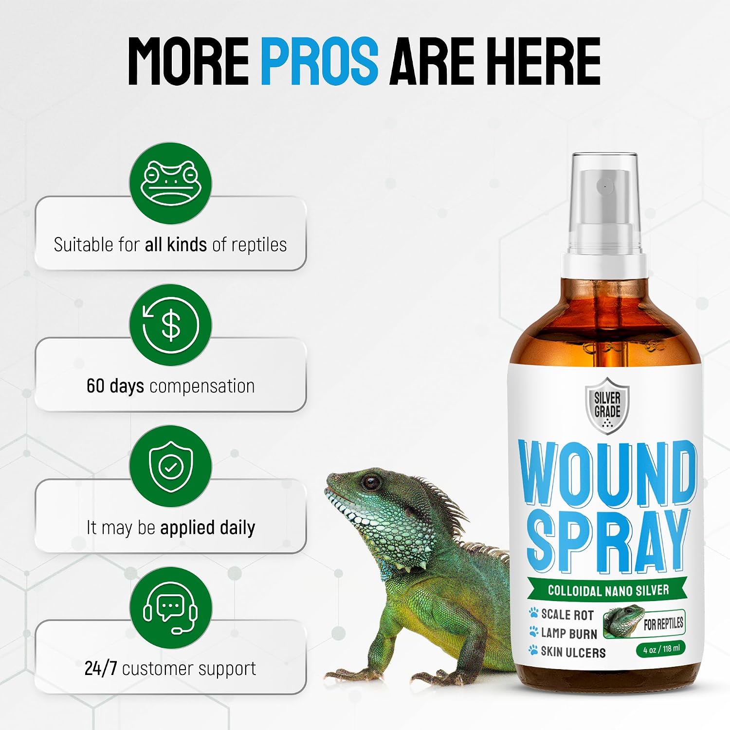 Reptile skin treatment spray for snakes and turtles