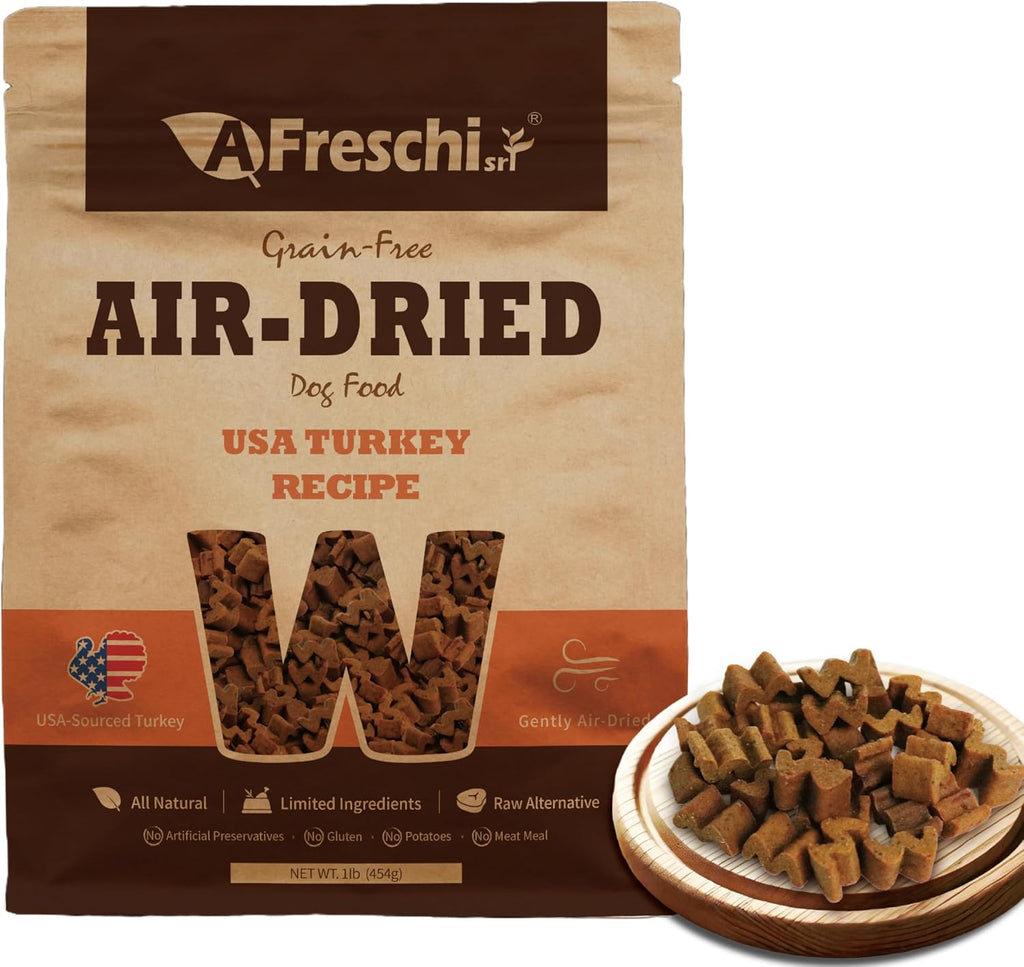 A Freschi srl Air-Dried Puppy & Adult Dog Food - Real Turkey & Salmon Recipe | Grain-Free | High-Protein for Toy, Small & Large Breeds | Ideal for Picky Eaters, 2.2 lb Bag - Image 14