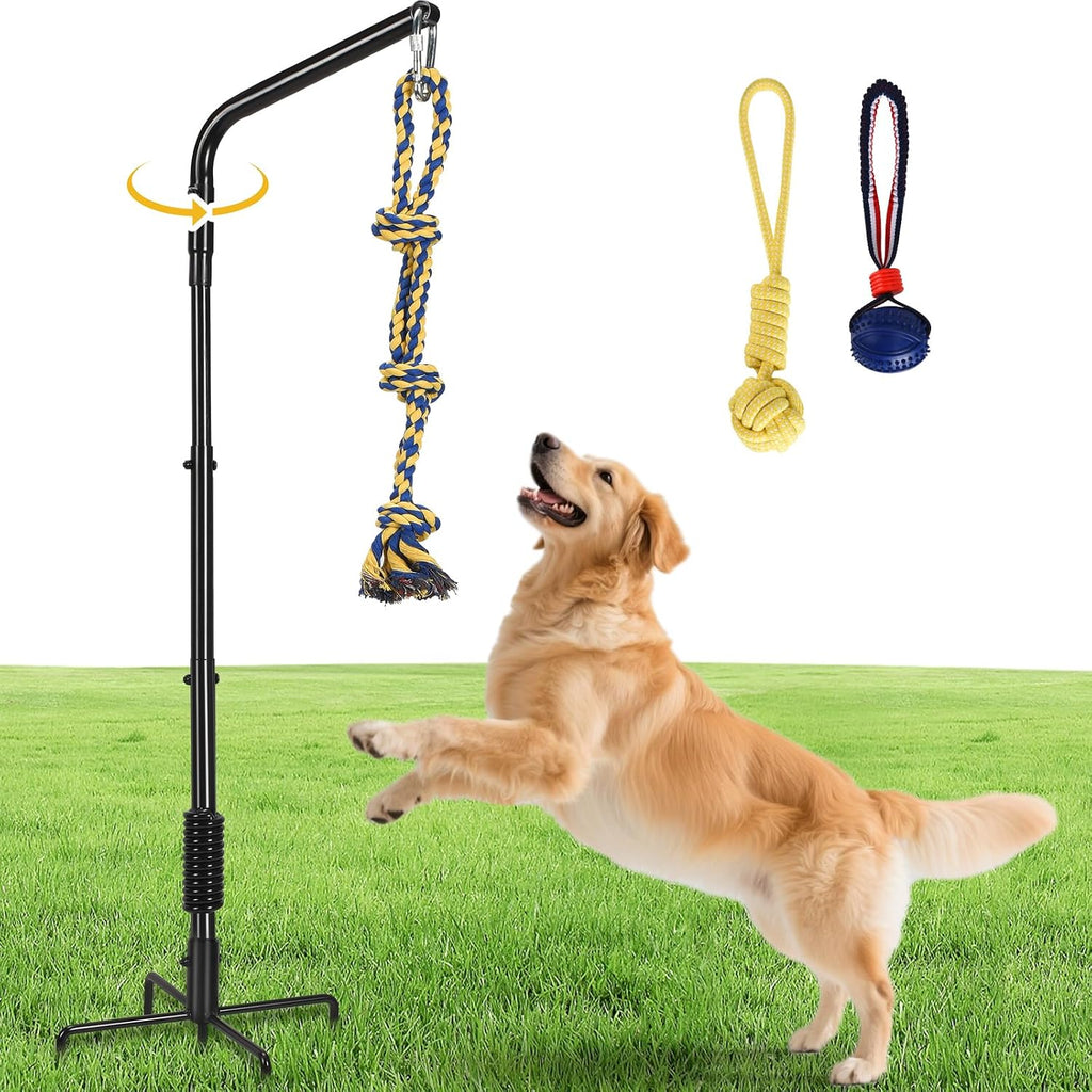 Packaging contents of the imported HVDI outdoor pet exercise kit showing all metal poles and accessories