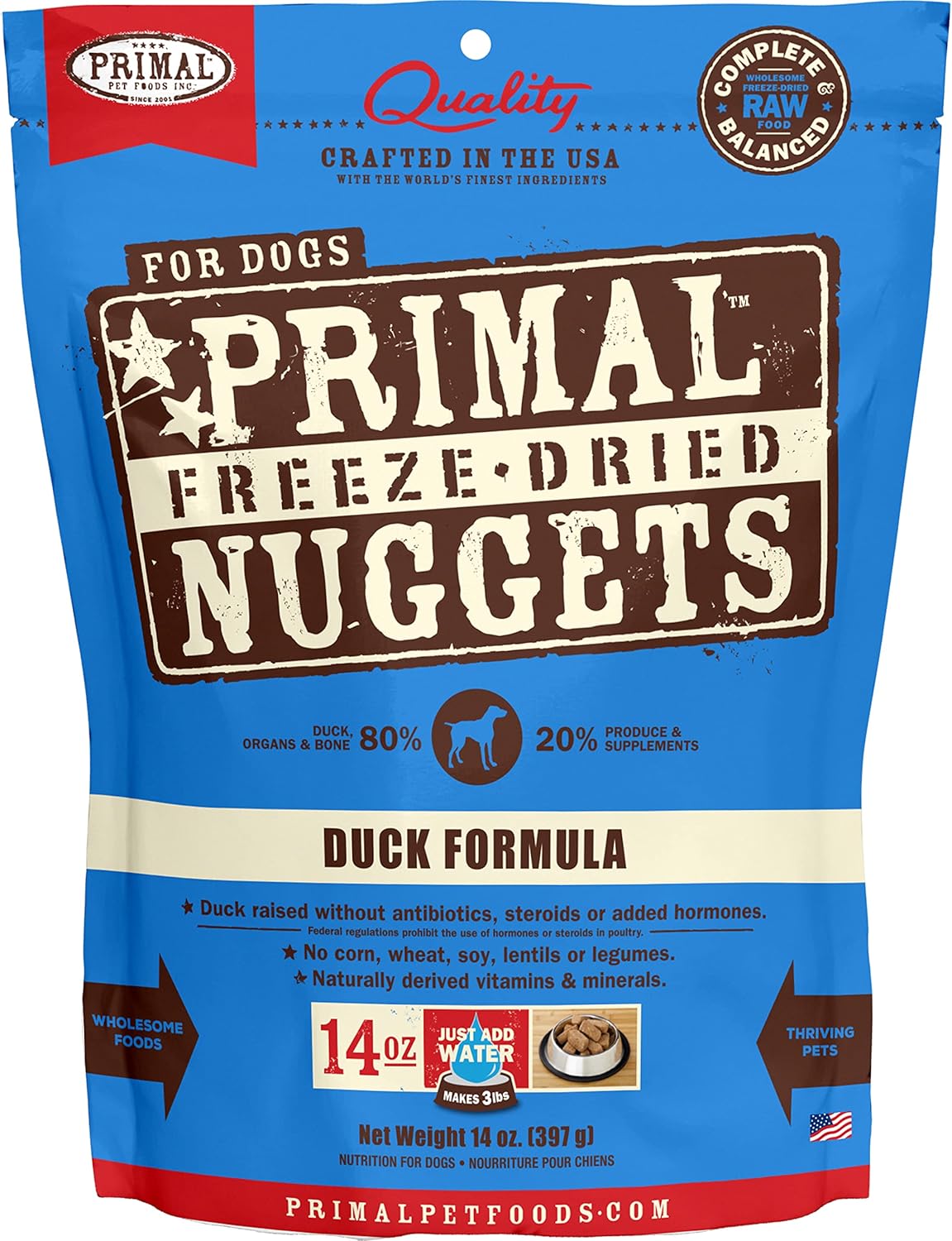 Primal Freeze Dried Dog Food Nuggets, Chicken; Complete Balanced Meal, Topper or Treat; Premium, Healthy, Grain Free, High Protein Raw Dog Food, 14 oz - Image 12