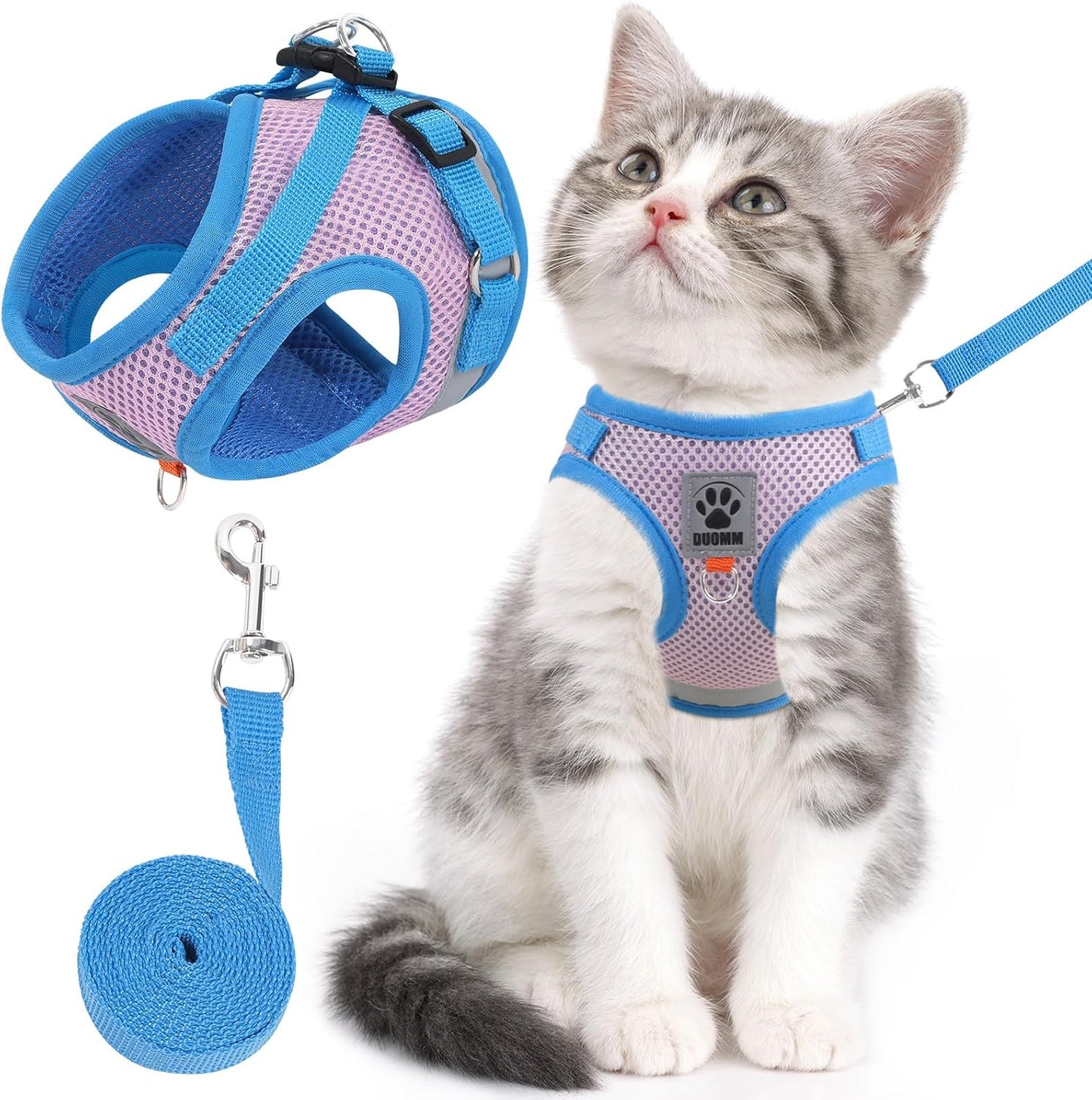 All-weather reflective pet vest harness extra small size.