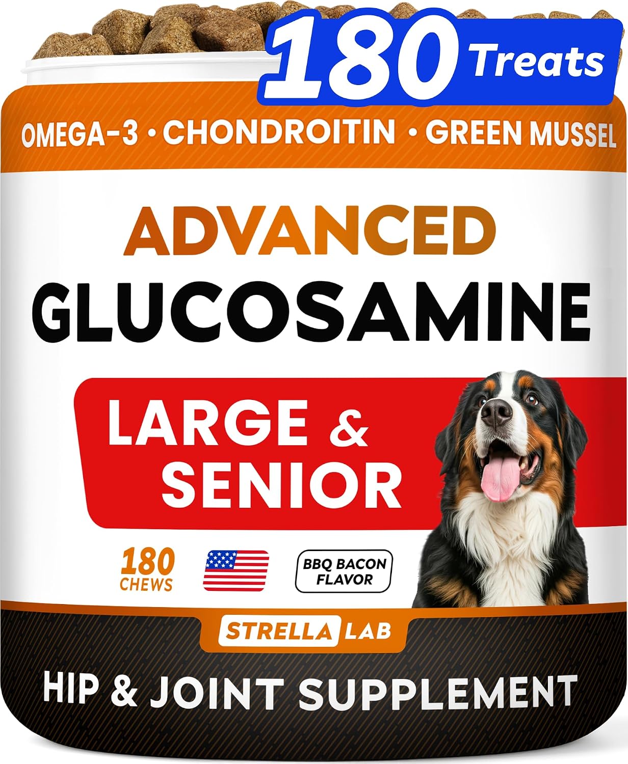 Advanced Calming Chews for Dogs - Hemp Chews and Melatonin - Anxiety Relief - Sleep Aid - Relaxing Treats - Stress Relief During Fireworks, Storms, Thunder, Barking - Made in USA - BBQ - 60ct - Image 12