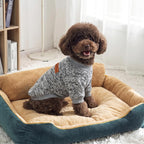 BAOBICUTE small dog winter clothes in navy blue color