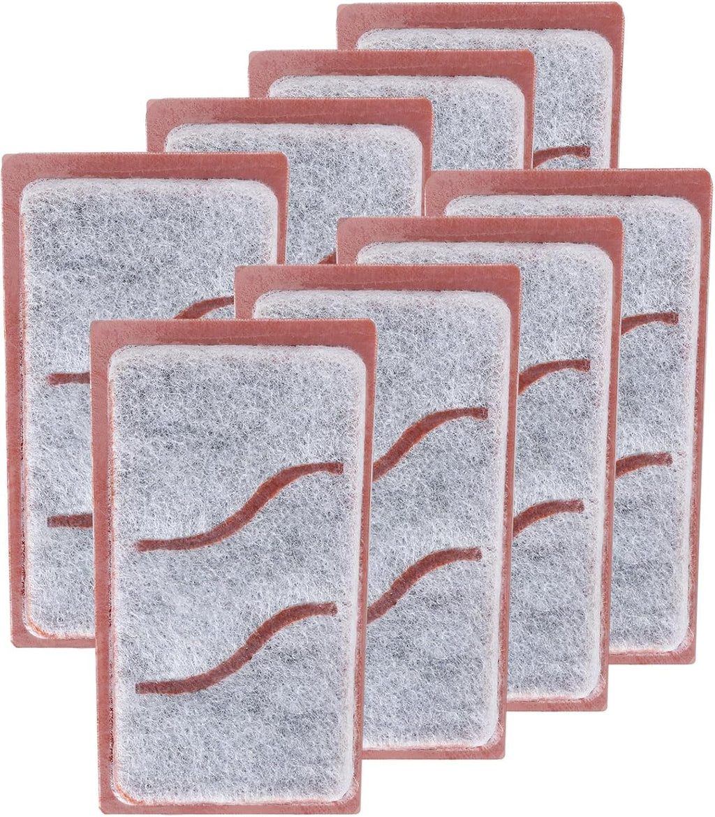 Zuqqony small aquarium filter cartridges eight pack front view